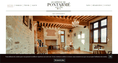 Desktop Screenshot of chateaudepontarme.com